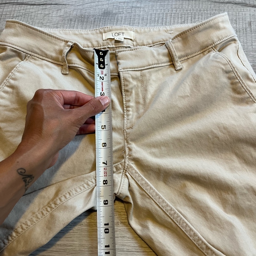 Loft Marissa ankle khaki pants size 2 - Picture 5 of 12